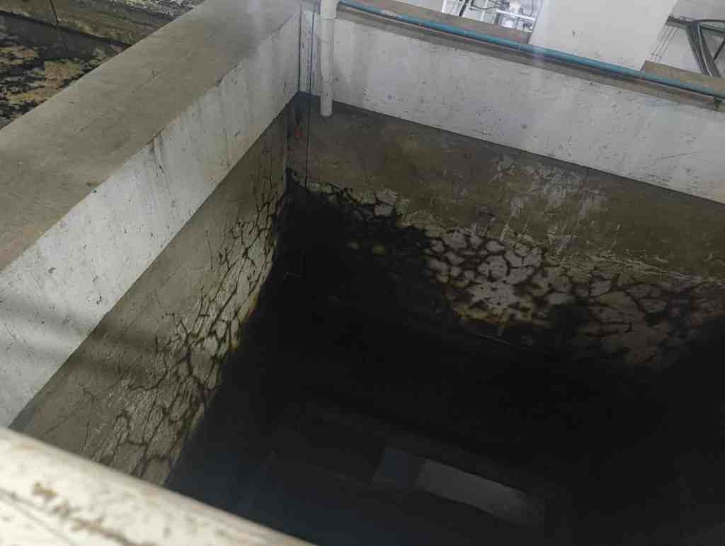 Sewage treatment plant equipment requiring regular maintenance