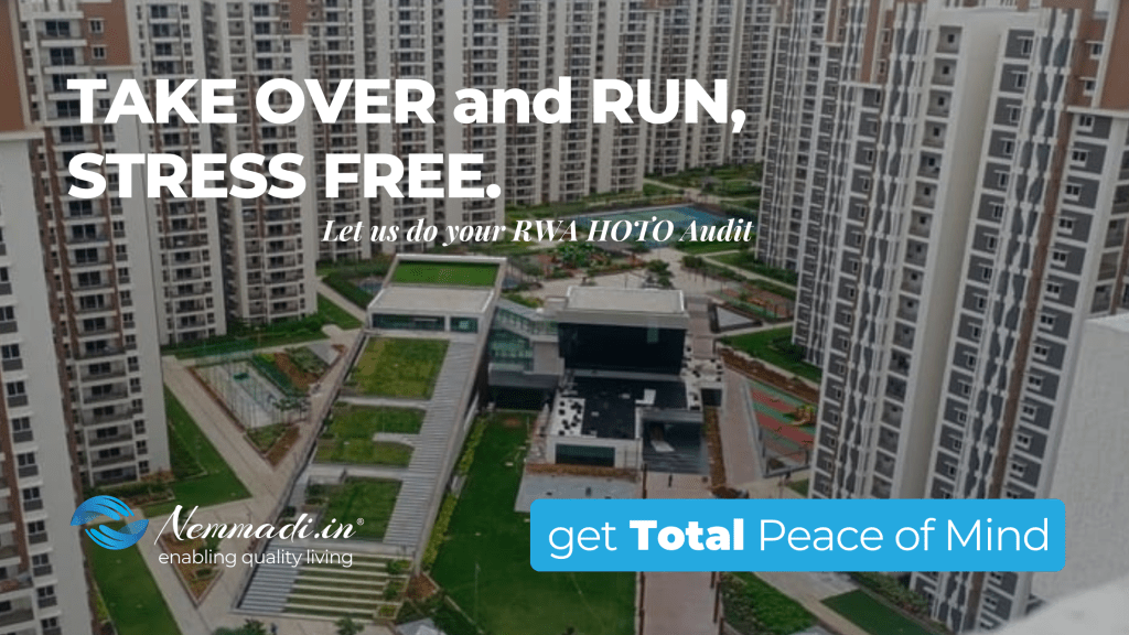 Nemmadi.in Builder to Society Handover-Takeover Audit