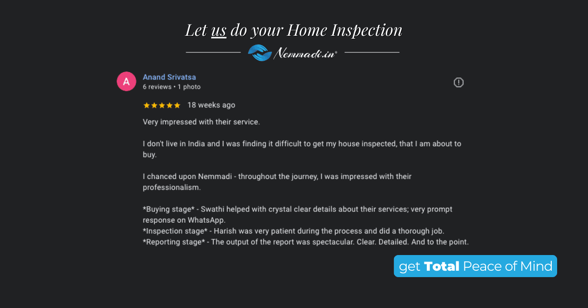 Nemmadi.in Home Inspection